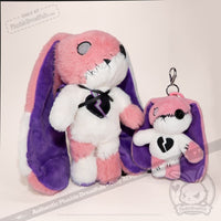Load image into Gallery viewer, Plushie Dreadfuls - BPD Rabbit Plush Keychain Accessory Keychain
