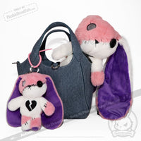 Load image into Gallery viewer, Plushie Dreadfuls - BPD Rabbit Plush Keychain Accessory Keychain
