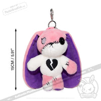 Load image into Gallery viewer, Plushie Dreadfuls - BPD Rabbit Plush Keychain Accessory Keychain
