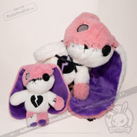 Load image into Gallery viewer, Plushie Dreadfuls - BPD Rabbit Plush Keychain Accessory Keychain
