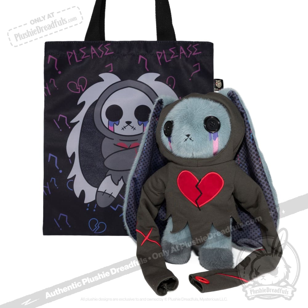 Plushie Dreadfuls - Bullied into Silence Rabbit - Plush Stuffed Animal toy