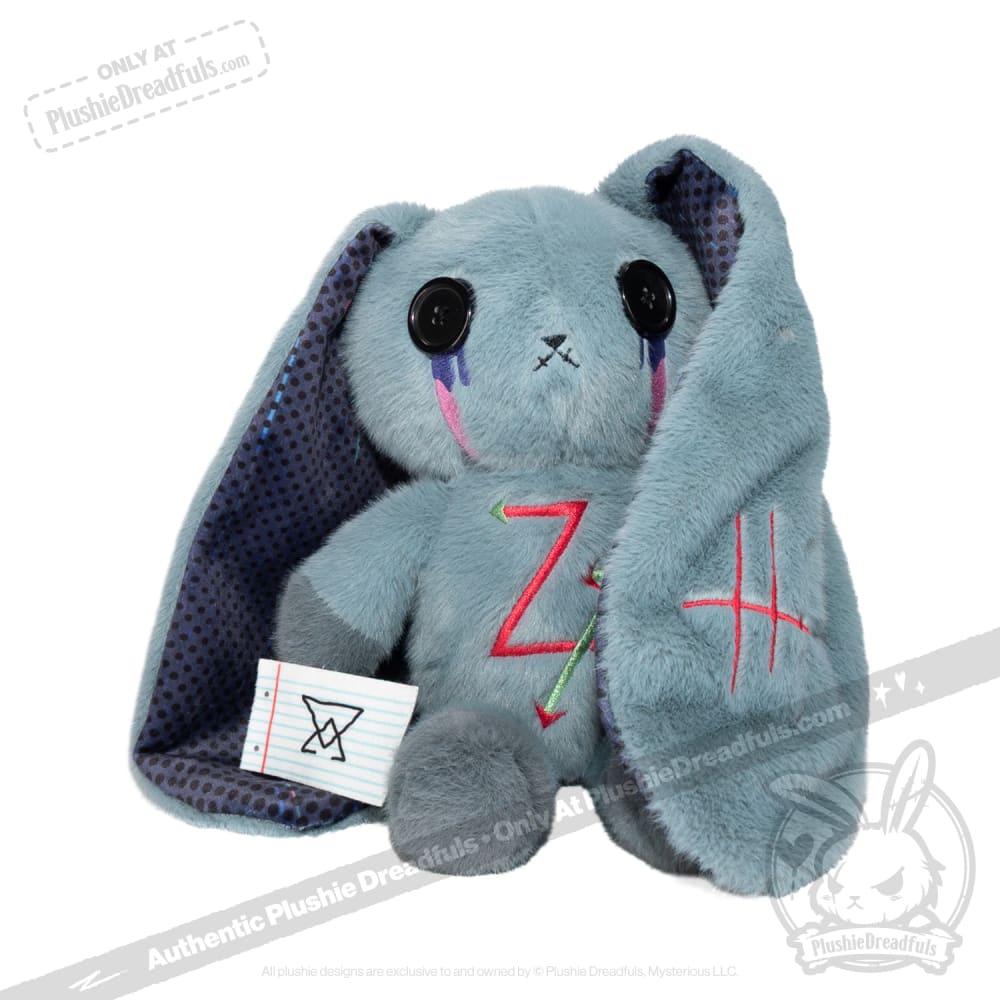 Plushie Dreadfuls - Bullied into Silence Rabbit - Plush Stuffed Animal toy