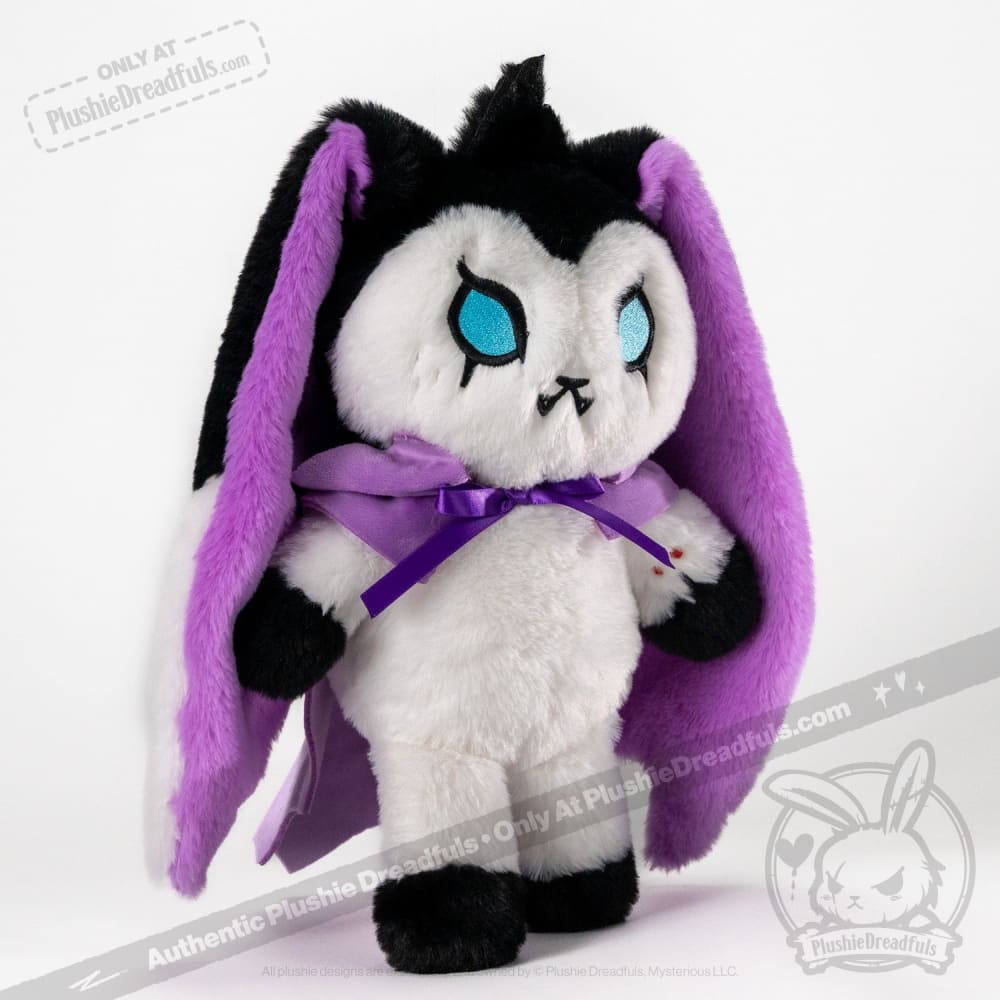 Plushie Dreadfuls - ’Bunny Lugosi’ The Vampire Bunny Plush Stuffed Animal Toy