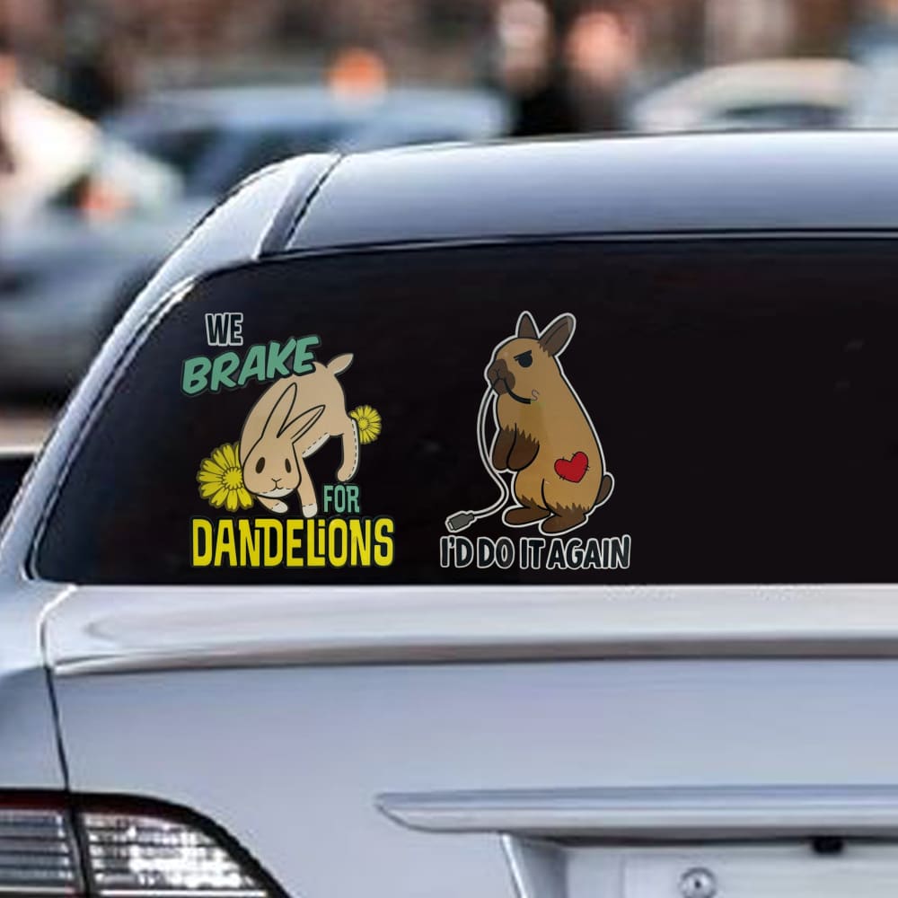 Plushie Dreadfuls - Buns Behaving Bunnly Car Decals sticker