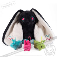 Load image into Gallery viewer, Plushie Dreadfuls - Buns in a Bun Pregnant Rabbit - Plush Stuffed Animal plush
