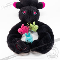 Load image into Gallery viewer, Plushie Dreadfuls - Buns in a Bun Pregnant Rabbit - Plush Stuffed Animal plush
