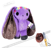 Load image into Gallery viewer, Plushie Dreadfuls - Cancer Warrior Rabbit Plush Stuffed Animal Plush
