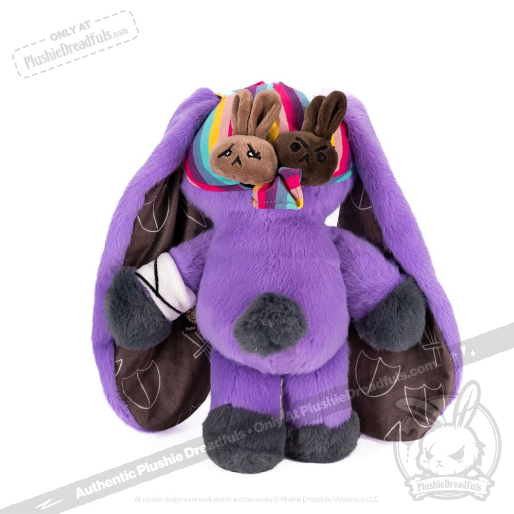 Plushie Dreadfuls - Cancer Warrior Rabbit Plush Stuffed Animal Plush