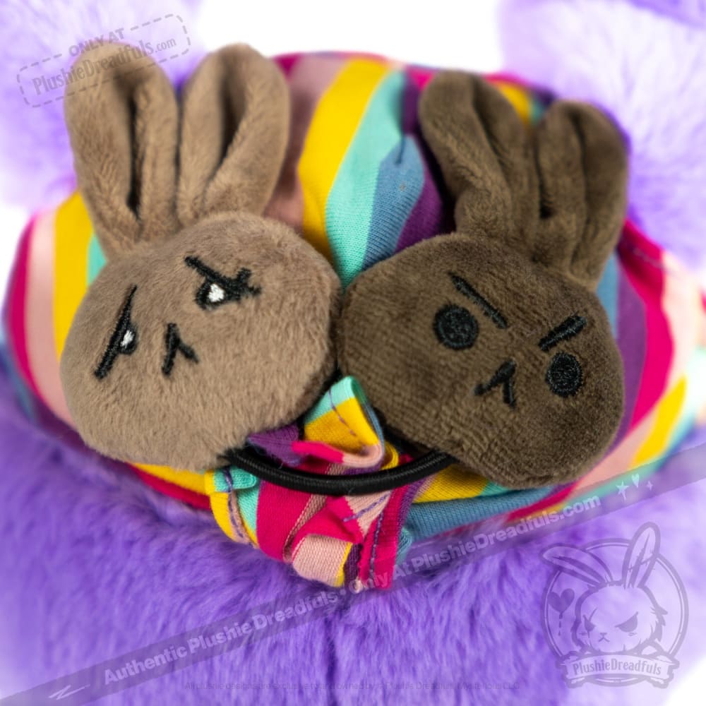 Plushie Dreadfuls - Cancer Warrior Rabbit Plush Stuffed Animal Plush