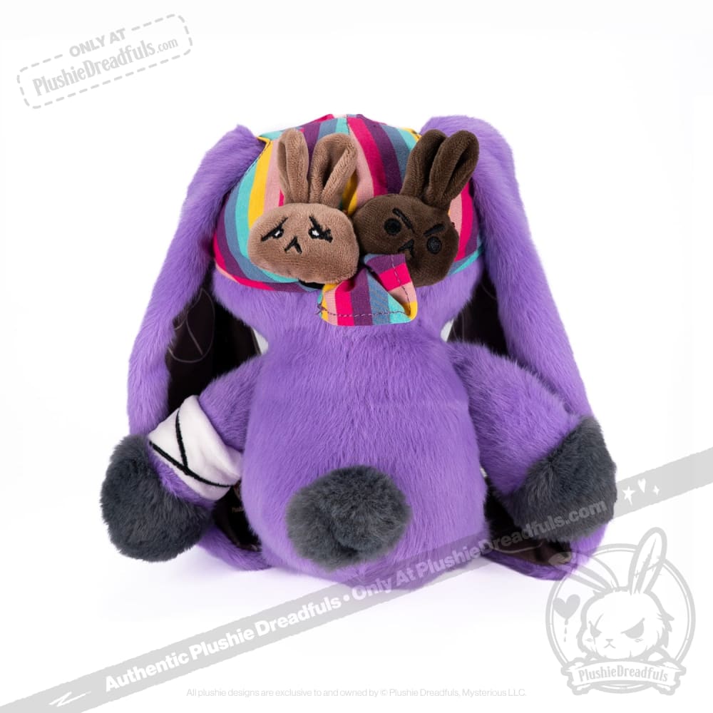 Plushie Dreadfuls - Cancer Warrior Rabbit Plush Stuffed Animal Plush
