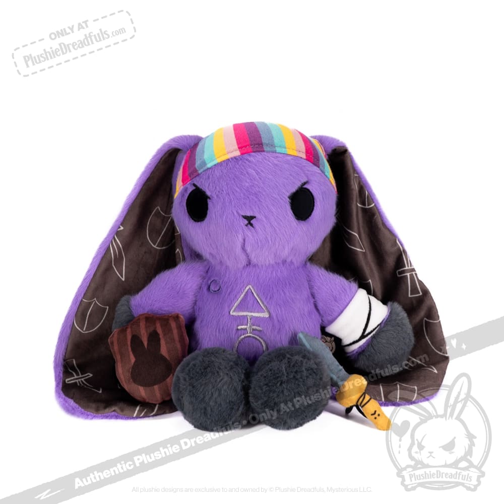 Plushie Dreadfuls - Cancer Warrior Rabbit Plush Stuffed Animal Plush