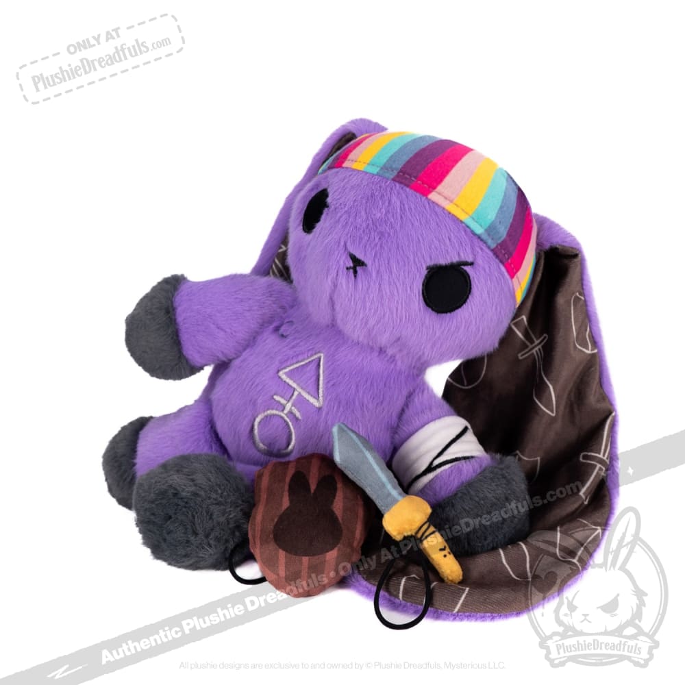 Plushie Dreadfuls - Cancer Warrior Rabbit Plush Stuffed Animal Plush