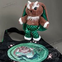 Load image into Gallery viewer, Plushie Dreadfuls - Capricorn Rabbit - Plush Stuffed Animal - Mysterious
