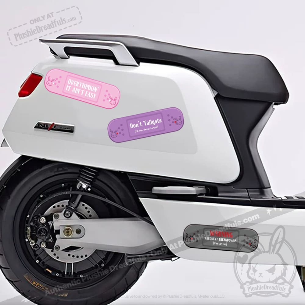 Plushie Dreadfuls - Car Decal Emotional Support Bandages