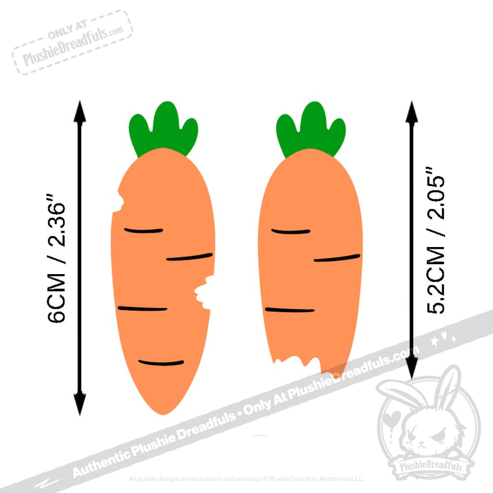 Plushie Dreadfuls - Carrot Clips hair clip