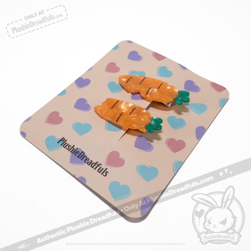 Plushie Dreadfuls - Carrot Clips hair clip