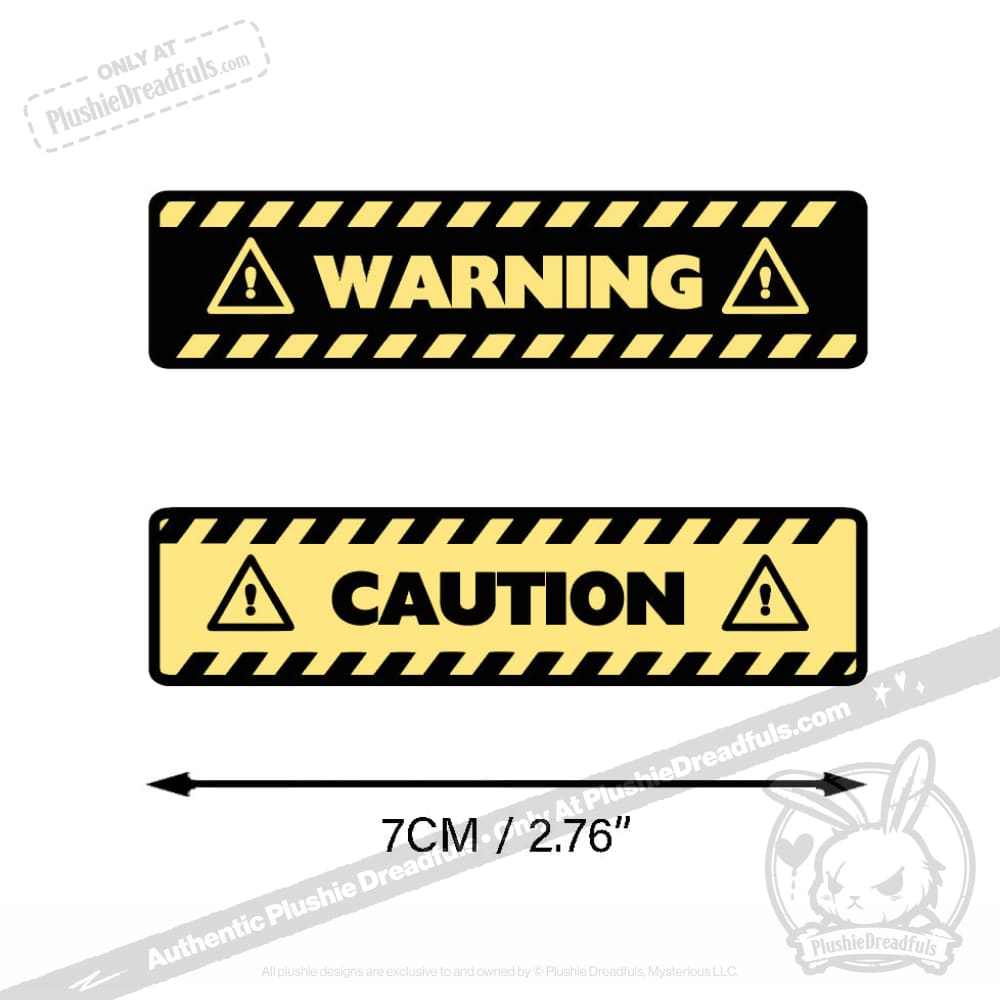 Plushie Dreadfuls - CAUTION Clips hair clip