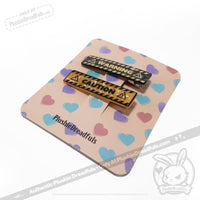 Load image into Gallery viewer, Plushie Dreadfuls - CAUTION Clips hair clip
