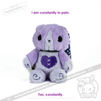 Load image into Gallery viewer, Plushie Dreadfuls - Chiari Malformation Bunny Plush Stuffed Animal Toy
