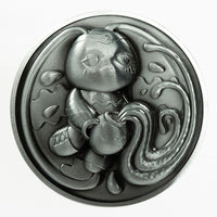 Load image into Gallery viewer, Plushie Dreadfuls Collectible Coin - Zodiac Rabbit - Mysterious

