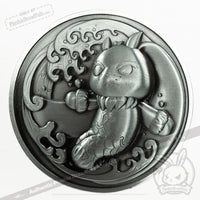 Load image into Gallery viewer, Plushie Dreadfuls Collectible Coin - Zodiac Rabbit - Mysterious
