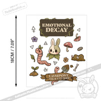 Load image into Gallery viewer, Plushie Dreadfuls Compost Your Enemies Sticker Sheet sticker
