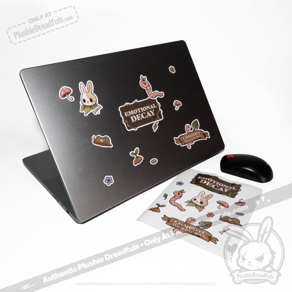 Plushie Dreadfuls Compost Your Enemies Sticker Sheet sticker