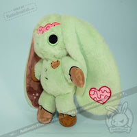 Load image into Gallery viewer, Plushie Dreadfuls - Compost Zombie Rabbit - Plush Stuffed Animal toy
