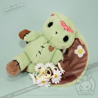 Load image into Gallery viewer, Plushie Dreadfuls - Compost Zombie Rabbit - Plush Stuffed Animal toy
