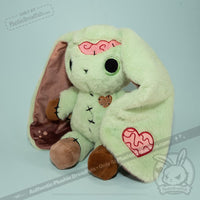 Load image into Gallery viewer, Plushie Dreadfuls - Compost Zombie Rabbit - Plush Stuffed Animal toy
