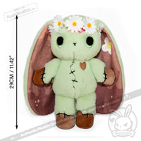 Load image into Gallery viewer, Plushie Dreadfuls - Compost Zombie Rabbit - Plush Stuffed Animal toy
