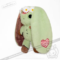 Load image into Gallery viewer, Plushie Dreadfuls - Compost Zombie Rabbit - Plush Stuffed Animal toy
