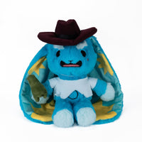 Load image into Gallery viewer, Plushie Dreadfuls - Crashing Out Cowbun Rabbit - Plush Stuffed Animal toy
