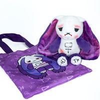 Load image into Gallery viewer, Plushie Dreadfuls - Crohns Disease Rabbit - Plush Stuffed Animal - Mysterious
