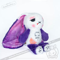 Load image into Gallery viewer, Plushie Dreadfuls - Crohns Disease Rabbit - Plush Stuffed Animal - Mysterious
