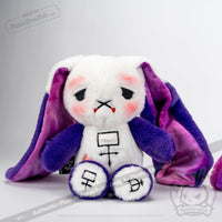 Load image into Gallery viewer, Plushie Dreadfuls - Crohns Disease Rabbit - Plush Stuffed Animal - Mysterious
