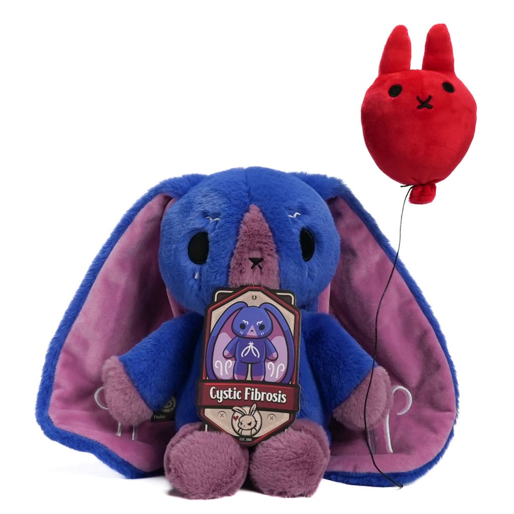 Plushie Dreadfuls - Cystic Fibrosis Rabbit Plush Stuffed Animal Toy