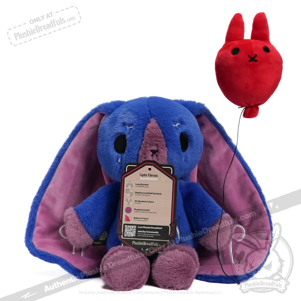 Plushie Dreadfuls - Cystic Fibrosis Rabbit Plush Stuffed Animal Toy