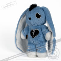 Load image into Gallery viewer, Plushie Dreadfuls - Depression Rabbit V2 Mohawk Edition- Plush Stuffed Animal Toy
