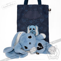 Load image into Gallery viewer, Plushie Dreadfuls - Depression Rabbit V2- Plush Stuffed Animal toy
