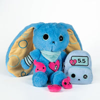 Load image into Gallery viewer, Plushie Dreadfuls - Diabetes Warrior Bunny - Plush Stuffed Animal - Mysterious
