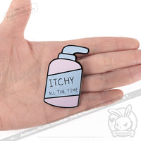 Load image into Gallery viewer, Plushie Dreadfuls - Eczema Lotion Buddy Enamel Pin Pin
