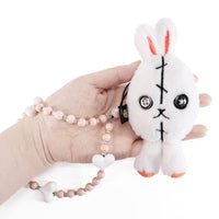 Load image into Gallery viewer, Plushie Dreadfuls - Egg Bunny Plush Keychain Keychain
