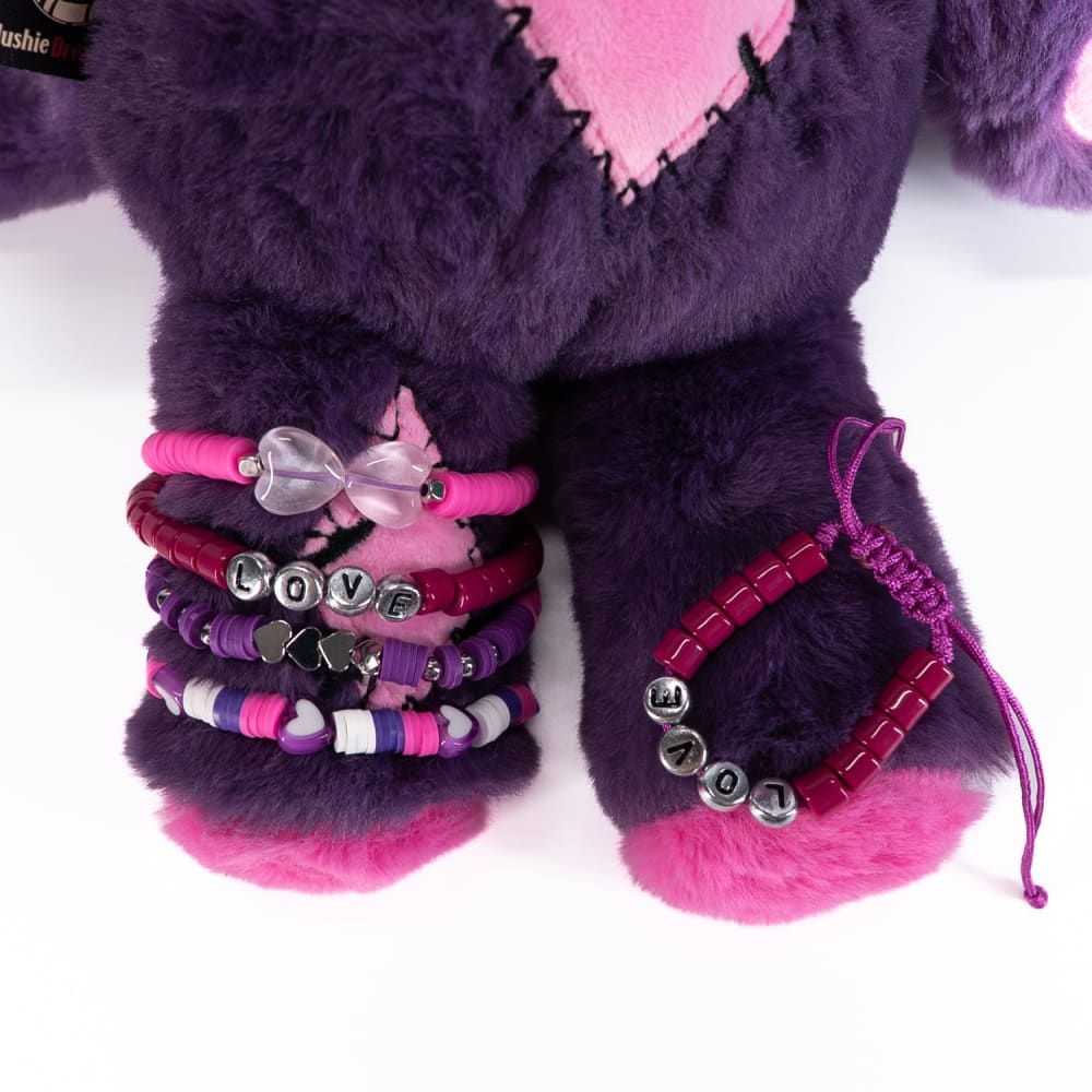 Plushie Dreadfuls - Electric Love Rabbit Stacking Friendship Bracelet Bracelet