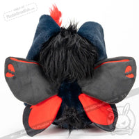 Load image into Gallery viewer, Plushie Dreadfuls -Emo Moth Rabbit - Plush Stuffed Animal Plush
