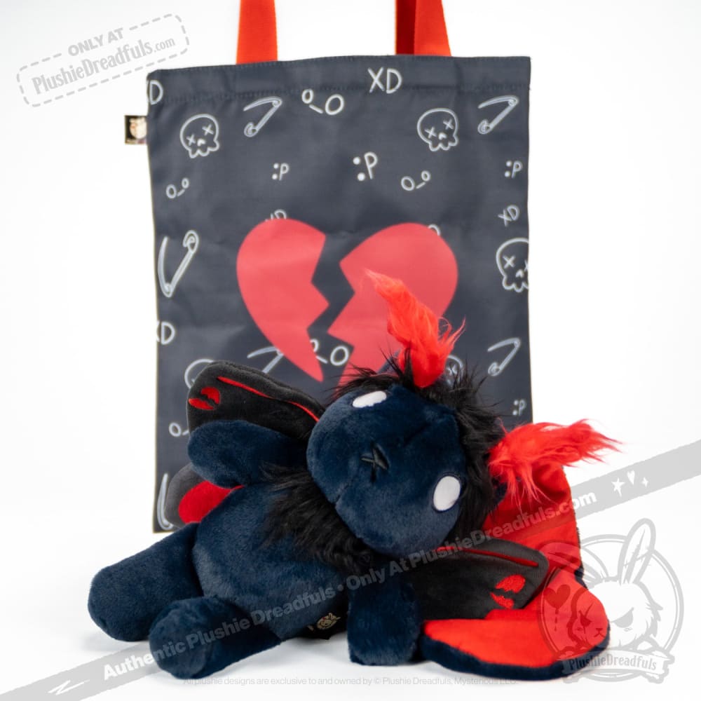 Plushie Dreadfuls -Emo Moth Rabbit - Plush Stuffed Animal Plush