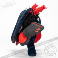 Load image into Gallery viewer, Plushie Dreadfuls -Emo Moth Rabbit - Plush Stuffed Animal Plush

