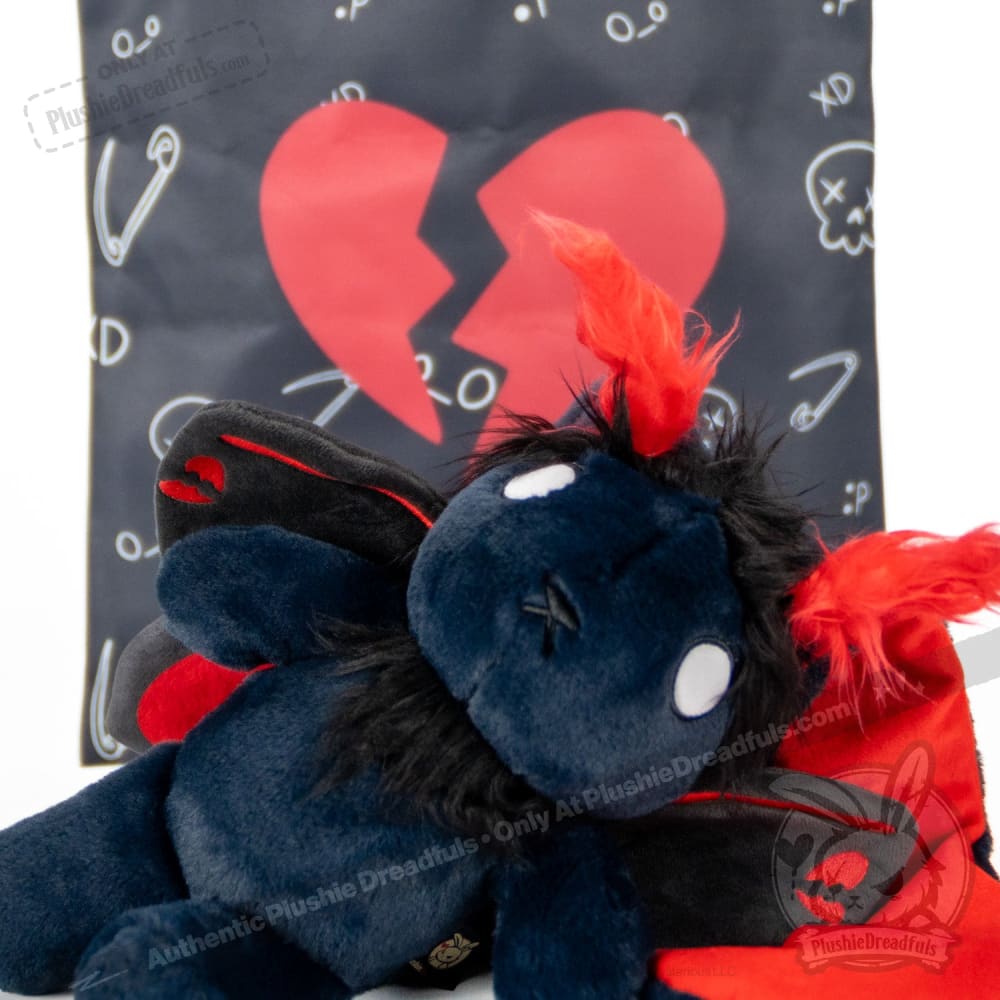 Plushie Dreadfuls -Emo Moth Rabbit - Plush Stuffed Animal Plush