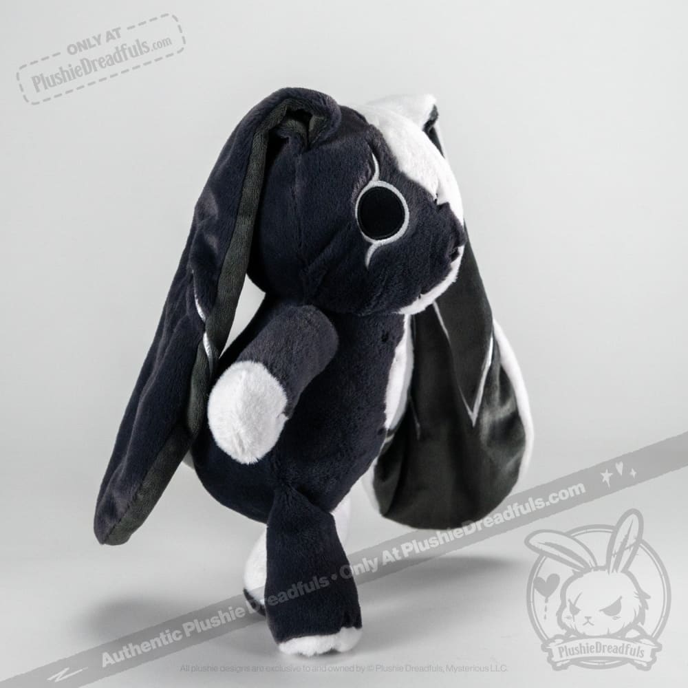 Black and white stuffed bunny online