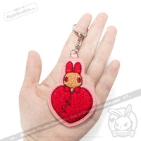 Load image into Gallery viewer, Plushie Dreadfuls - Emotional Support Shrimp Keychain Keychain
